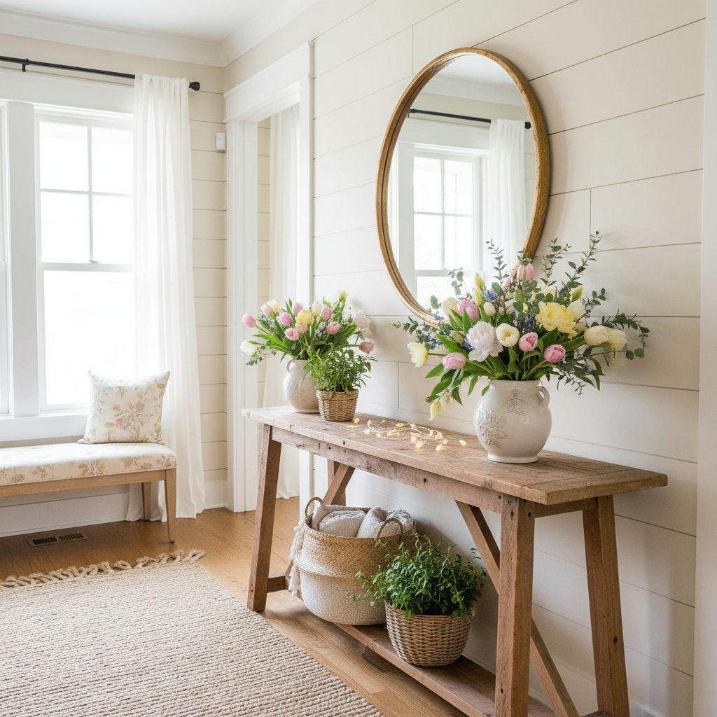 Country Spring Entryway
