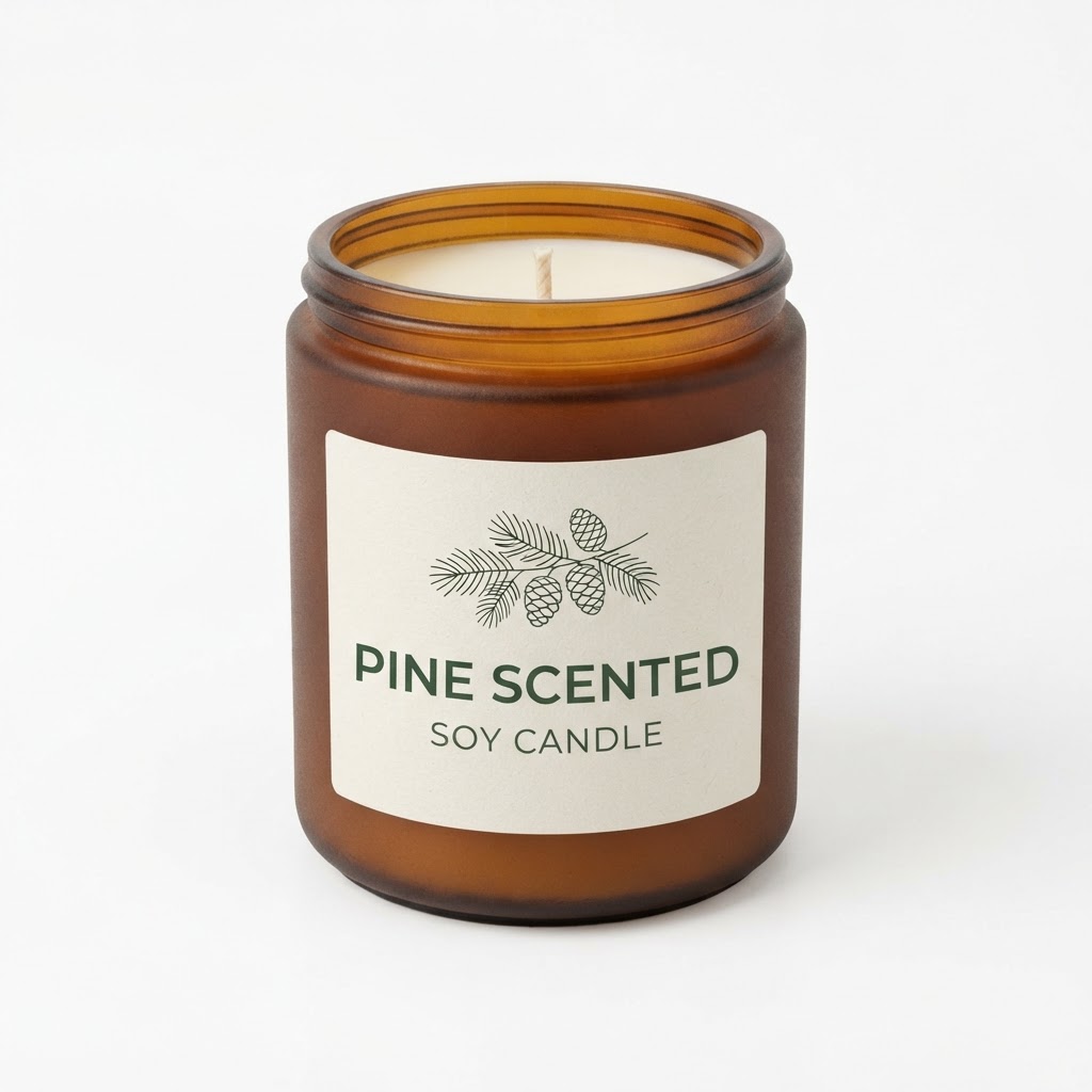 Pine Scented Soy Candle