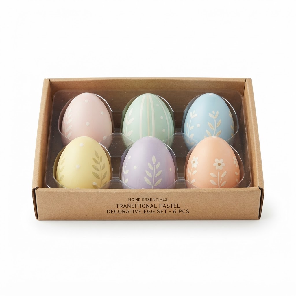 Transitional Pastel Decorative Egg Set