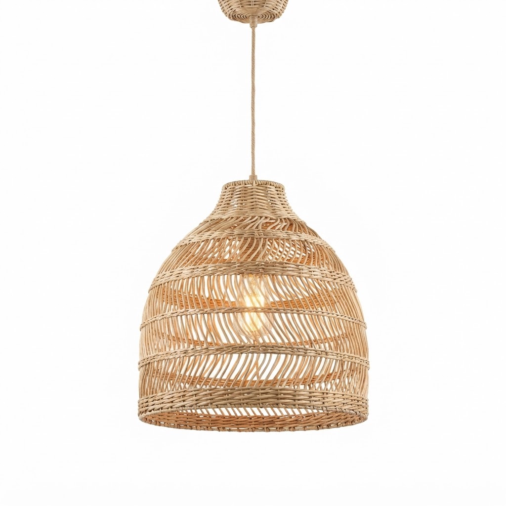 Rattan Woven Pendant Light