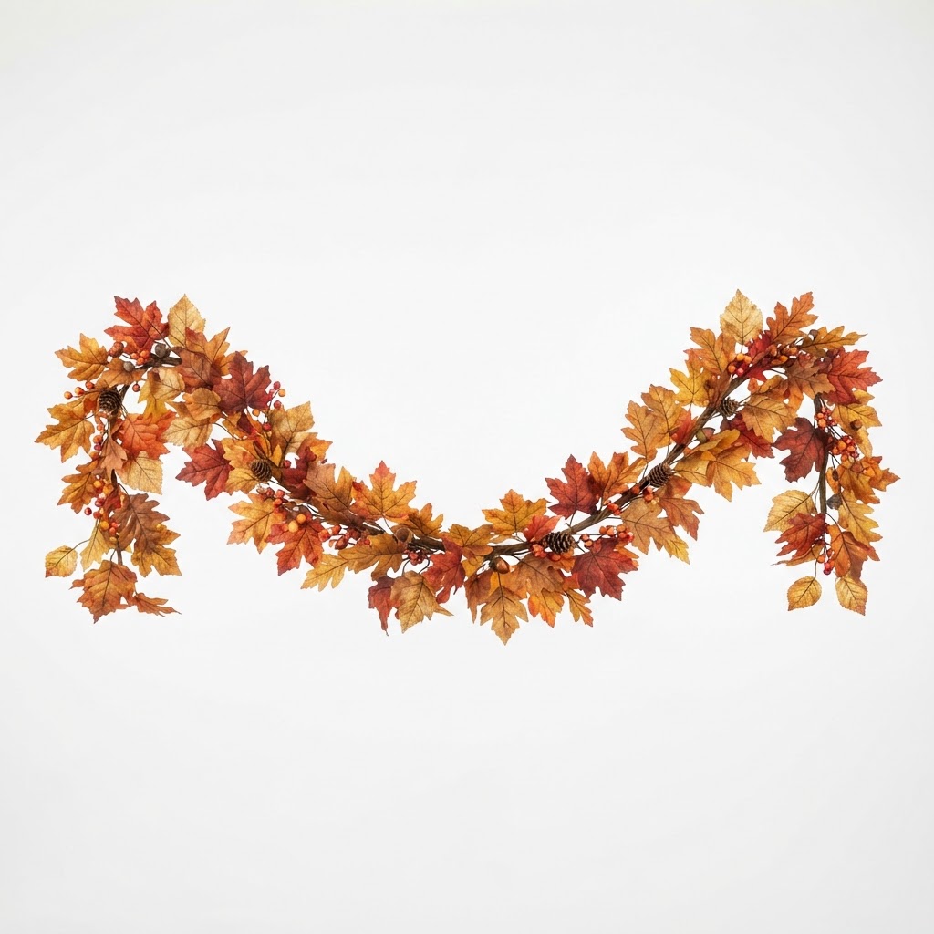 Autumnal Foliage Garland for Windows