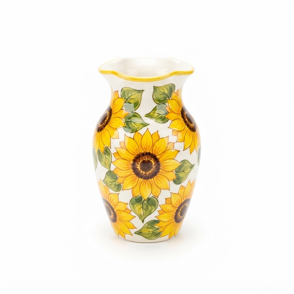 Summer Sunflower Ceramic Vase
