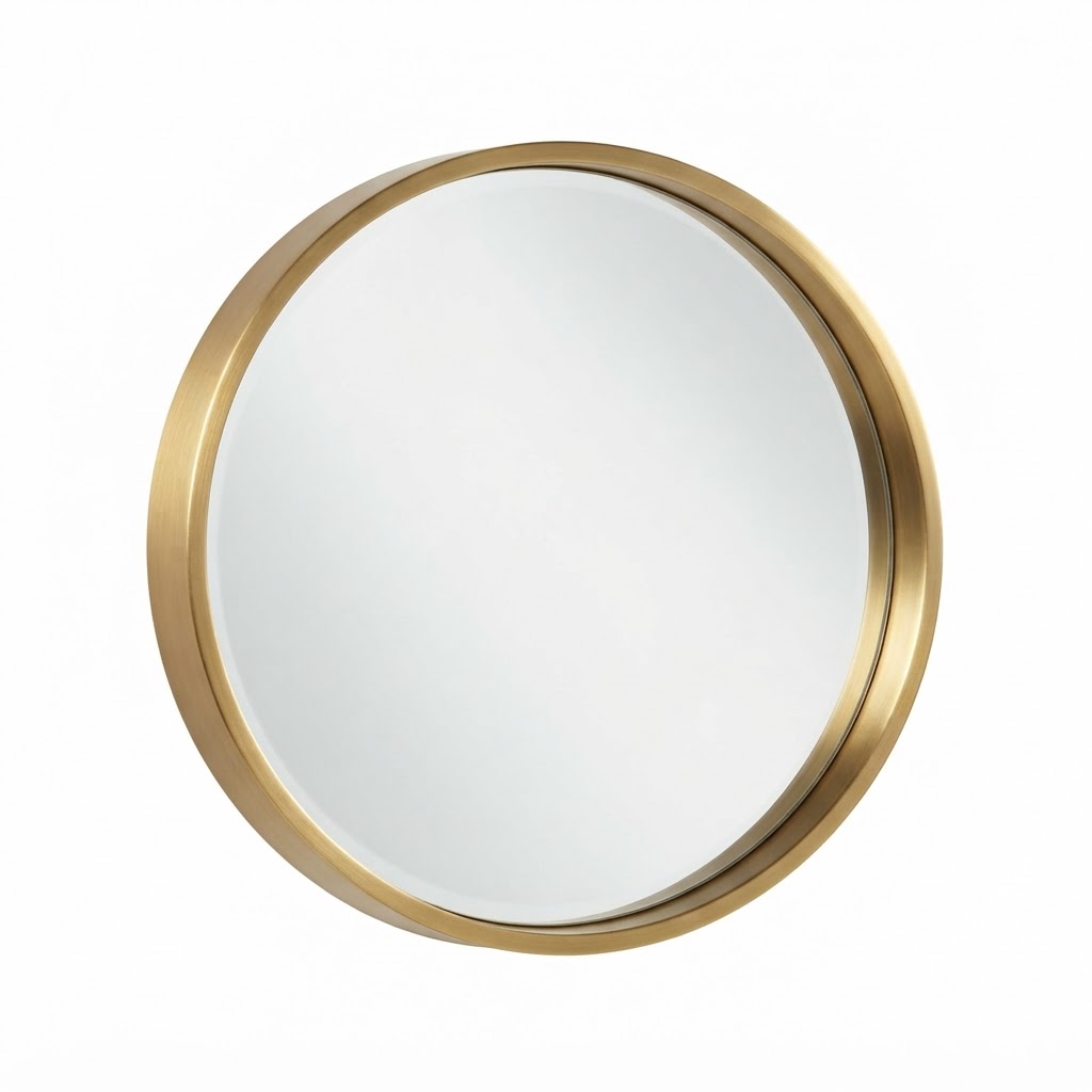 Brass Round Mirror