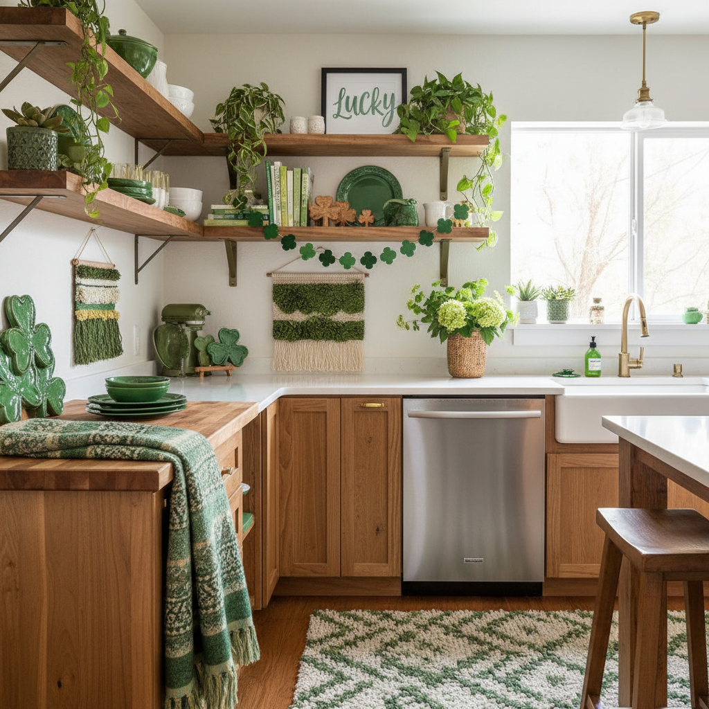 Boho St. Patrick's Day Kitchen