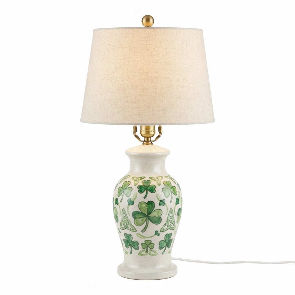 St. Patrick's Day Ceramic Table Lamp