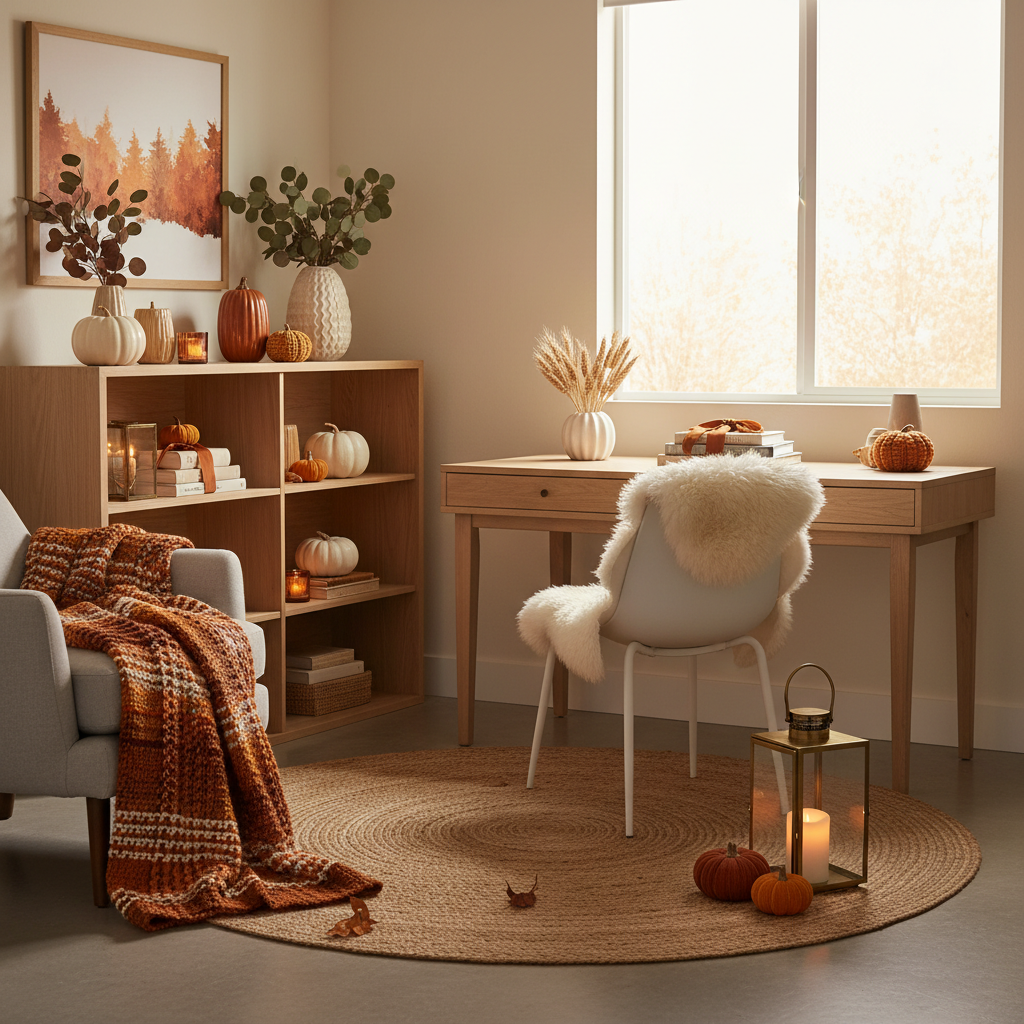 Scandinavian Fall Home Office