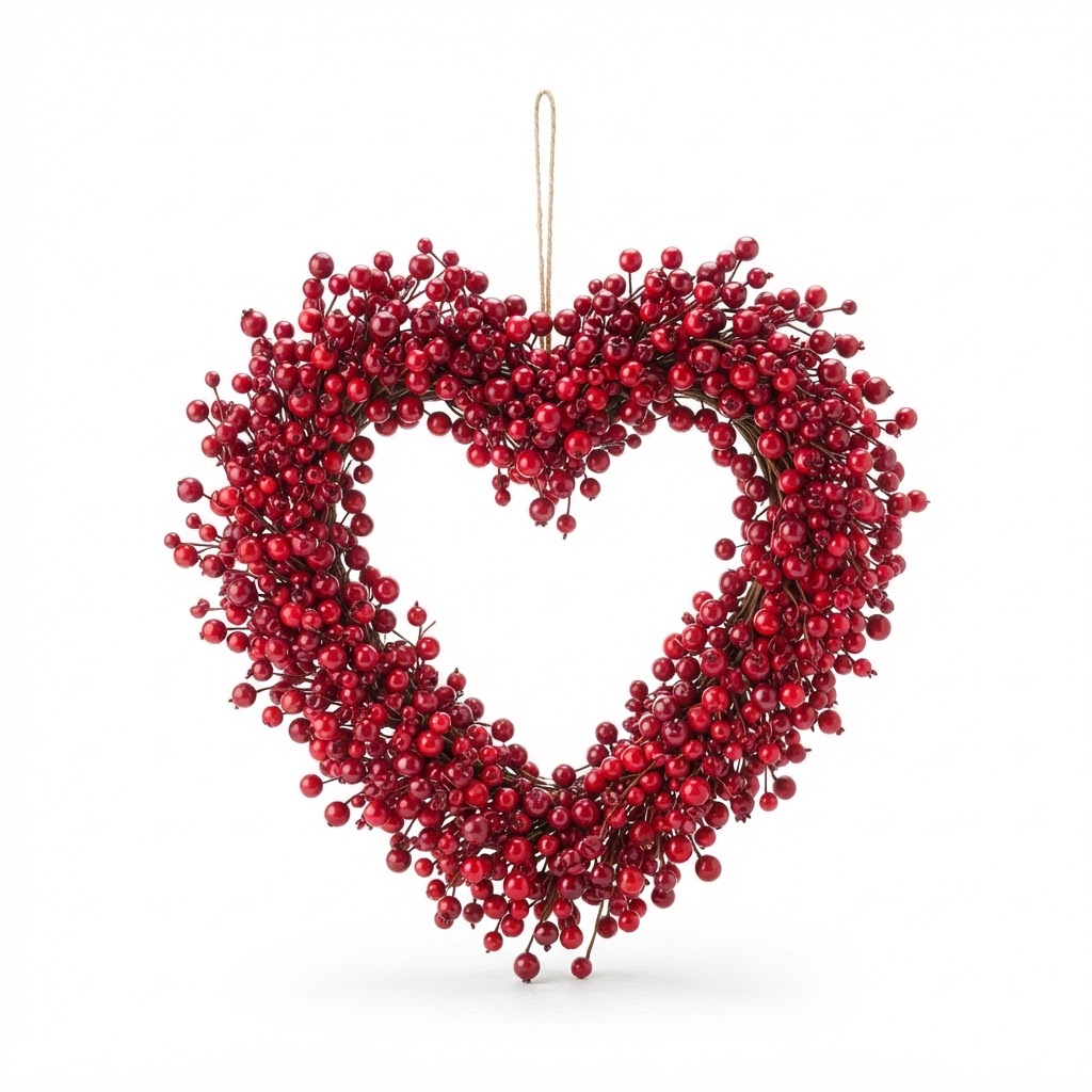 Heart Shaped Berry Wreath