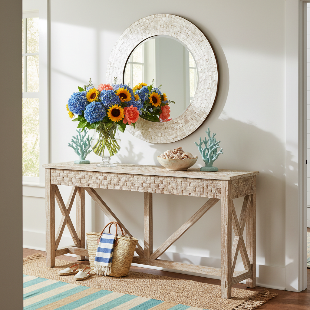 Transitional Summer Entryway