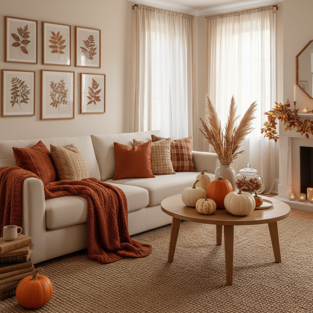 Scandinavian Fall Living Room