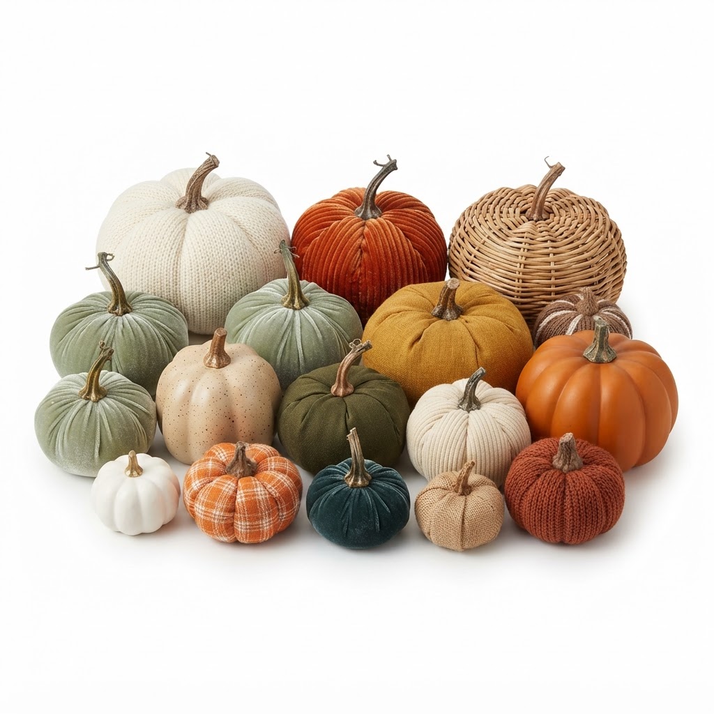 Assorted Faux Pumpkins
