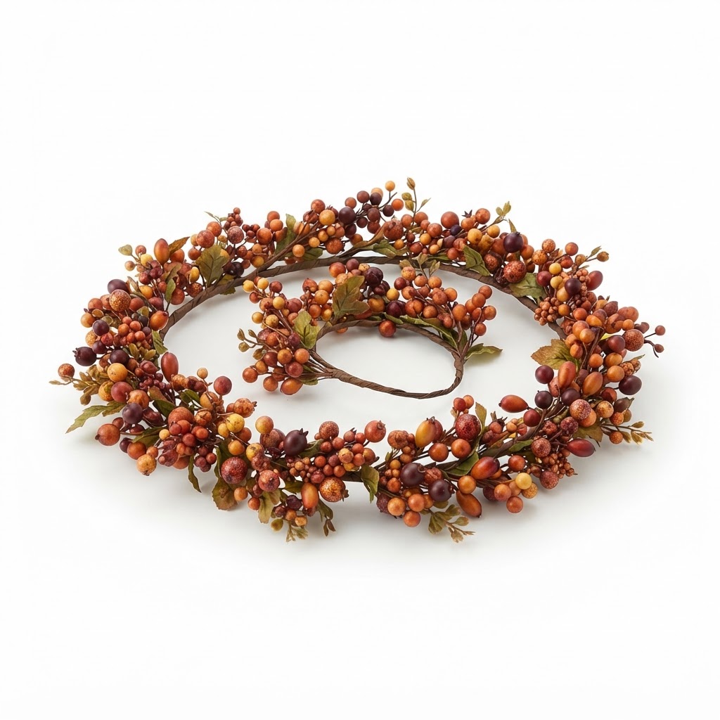 Faux Autumn Berry Garland