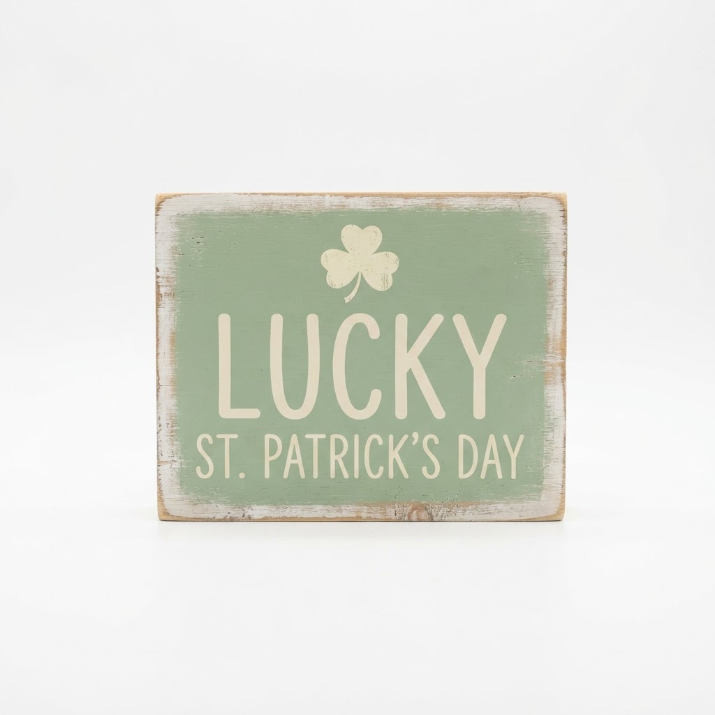 St. Patrick's Day Wooden Accent Sign