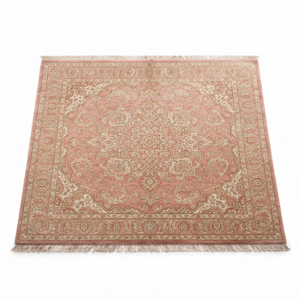 Dusty Rose Persian-Style Rug