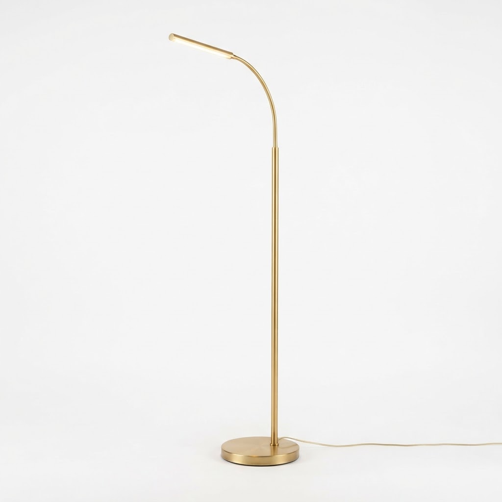Gold LED Floor Lamp