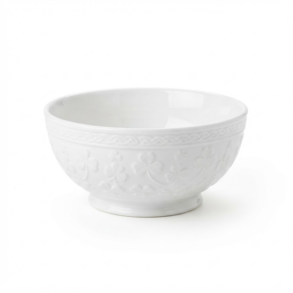 White Ceramic Decorative Bowl