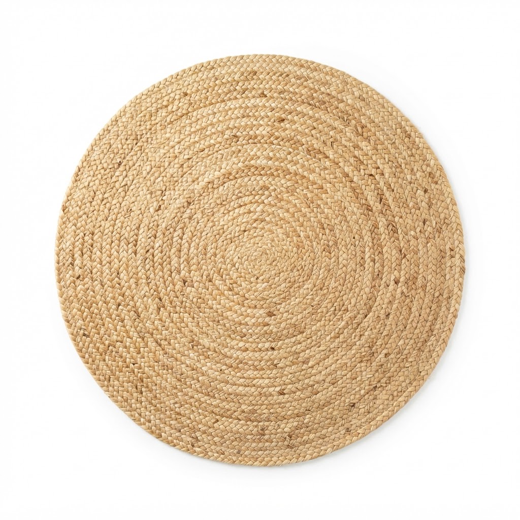 Summer Textural Woven Jute Rug