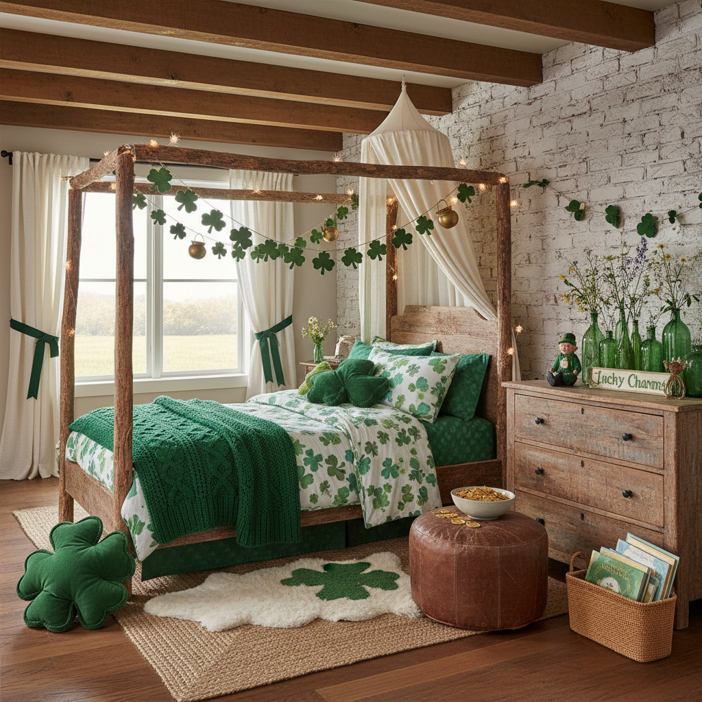 Rustic St. Patrick's Day Child Bedroom (Girl)
