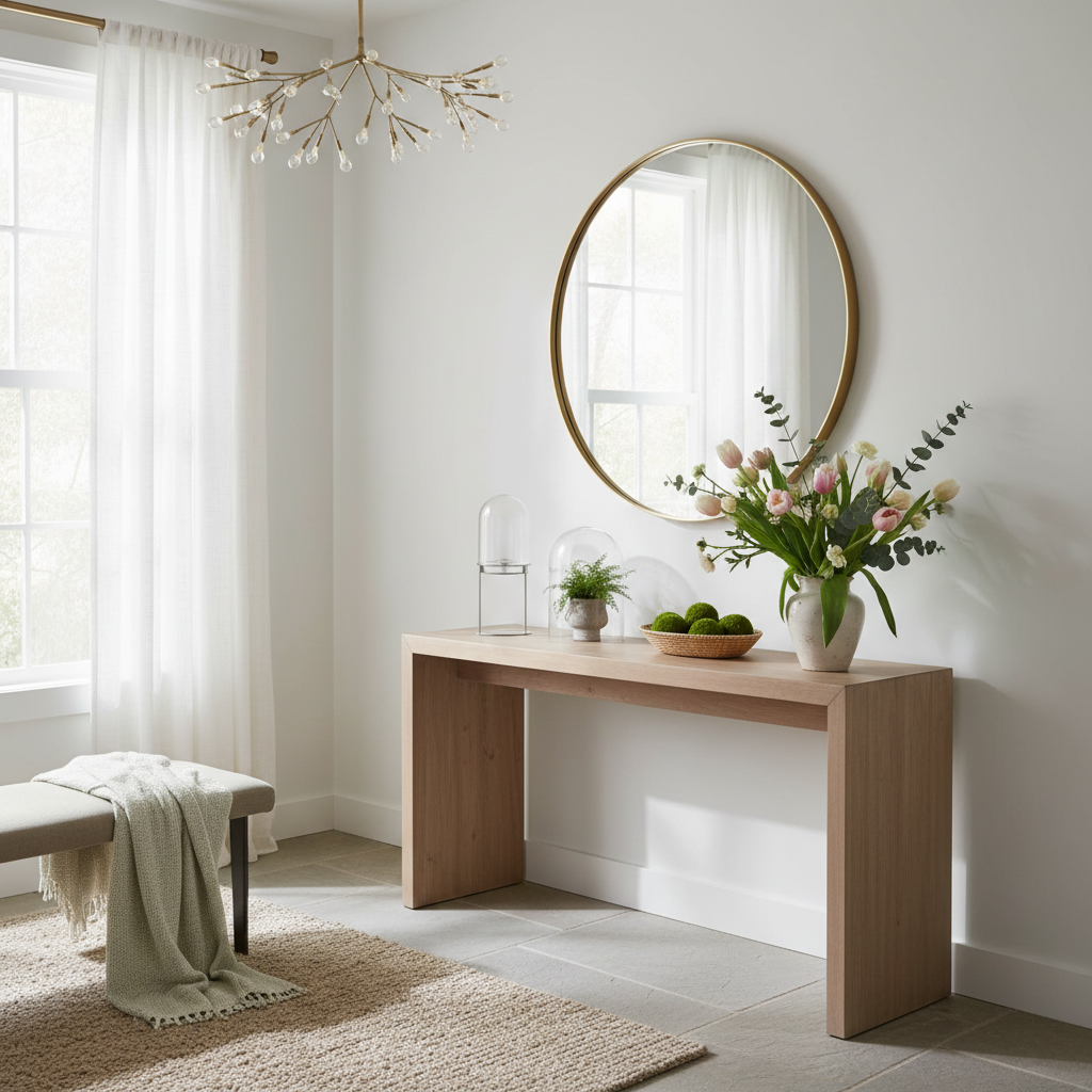 Minimalist Spring Entryway