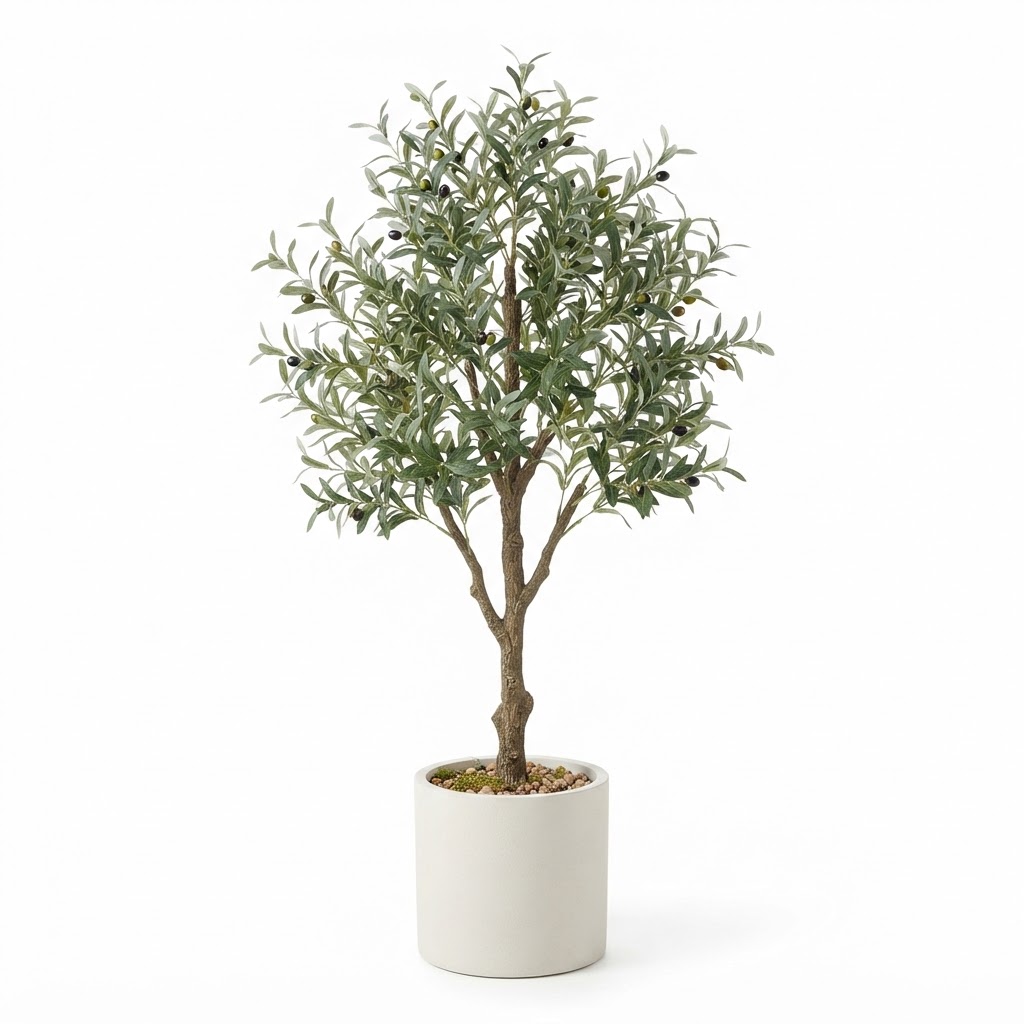 Artificial Potted Olive Tree