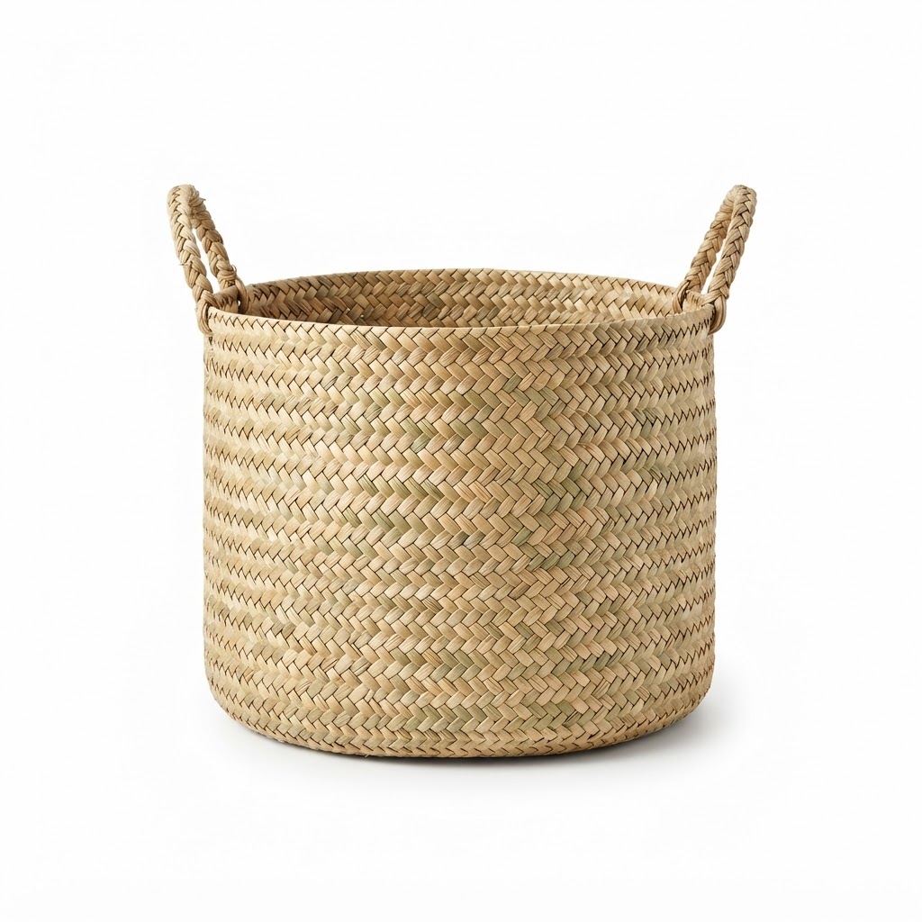 Woven Seagrass Storage Basket