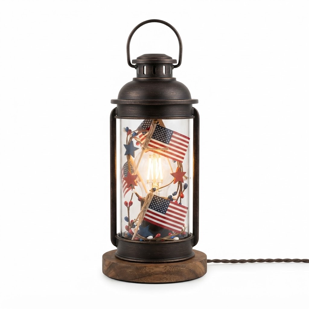 Lantern-Style Table Lamp