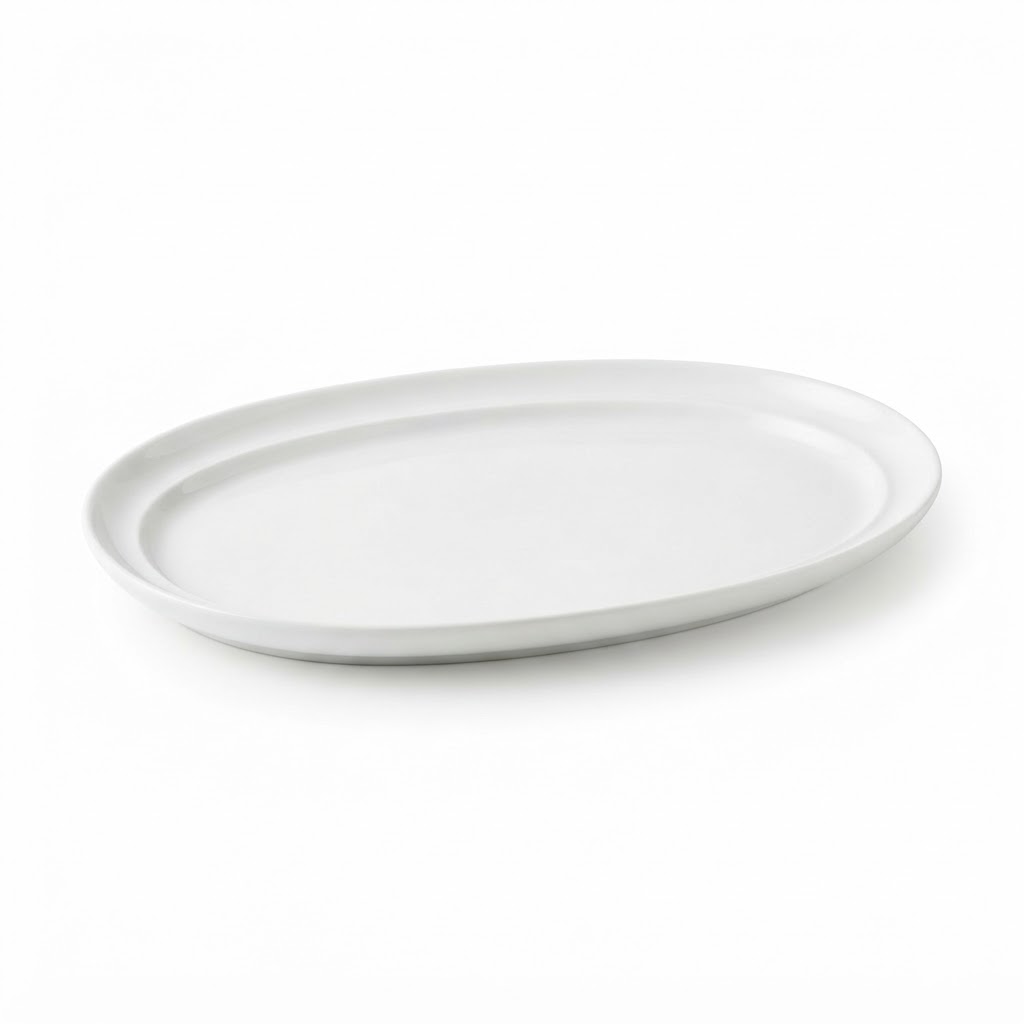 White Ceramic Serving Platter