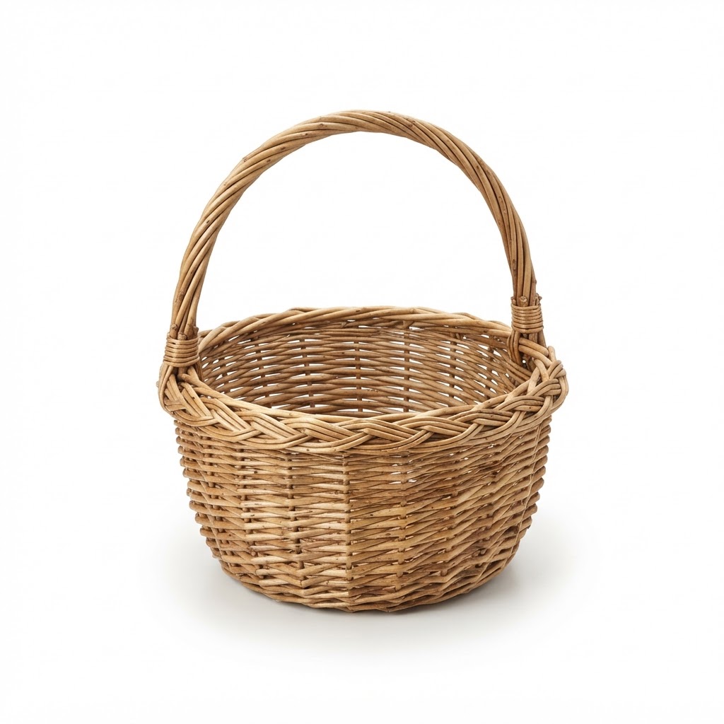 Woven Willow Easter Basket Decor