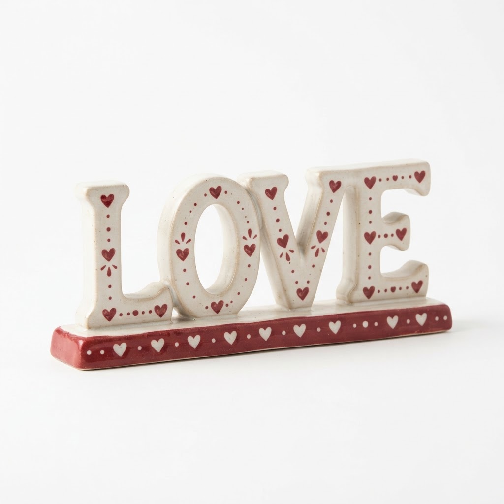 Ceramic Love Sign
