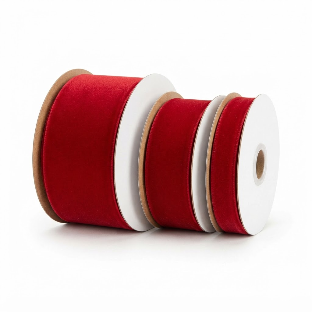 Transitional Velvet Red Ribbon Set