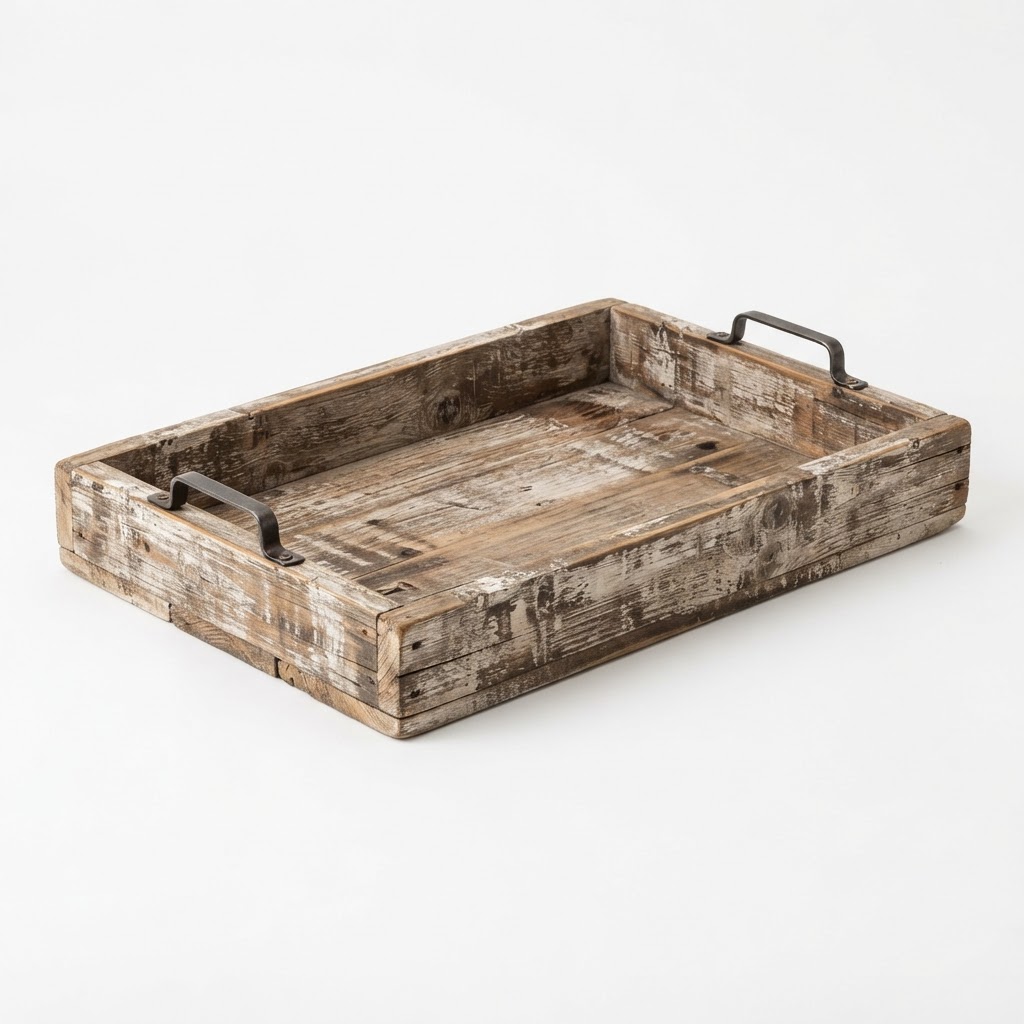 Distressed Wood Tray