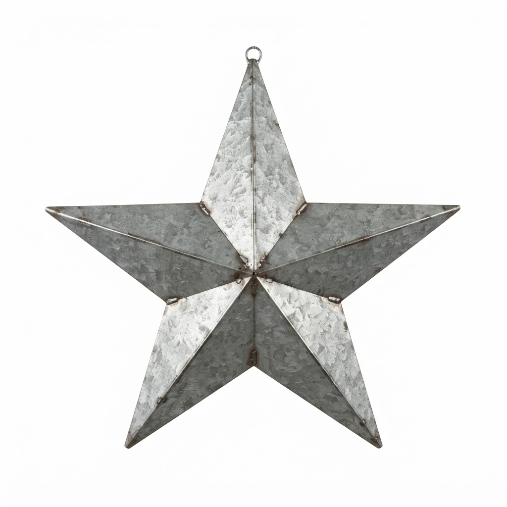 Galvanized Metal Wall Star
