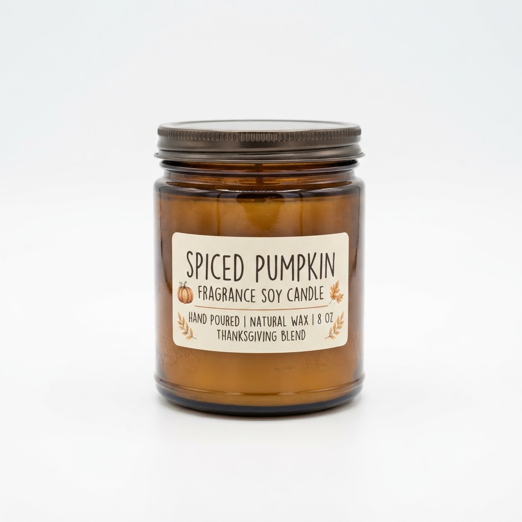Spiced Pumpkin Fragrance Soy Candles