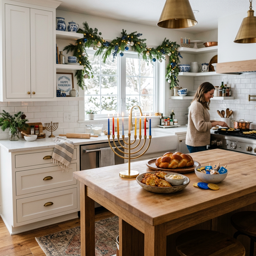 Modern Cottage Hanukkah Kitchen