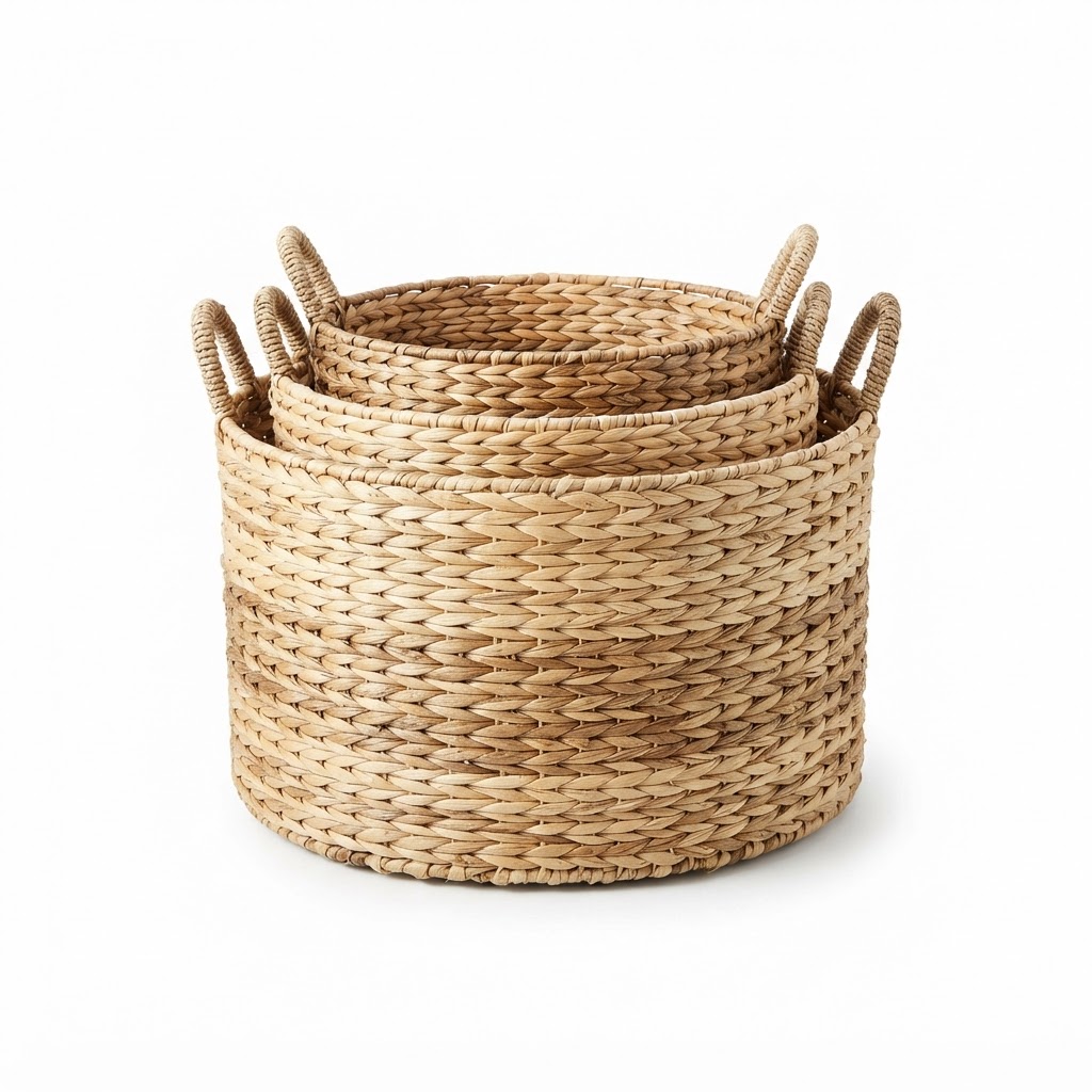 Natural Woven Storage Basket Set