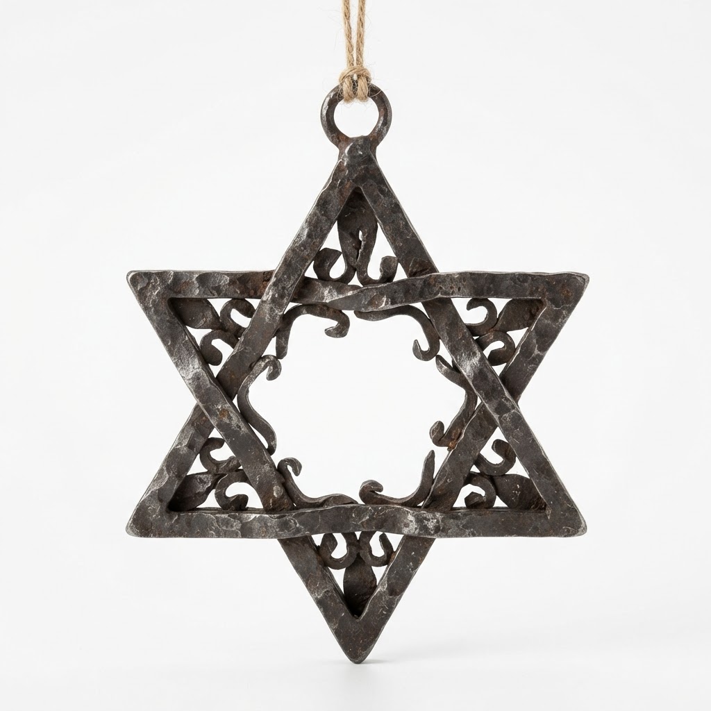 Star of David Metal Ornaments