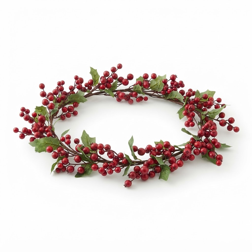 Transitional Red Berry Holiday Garland