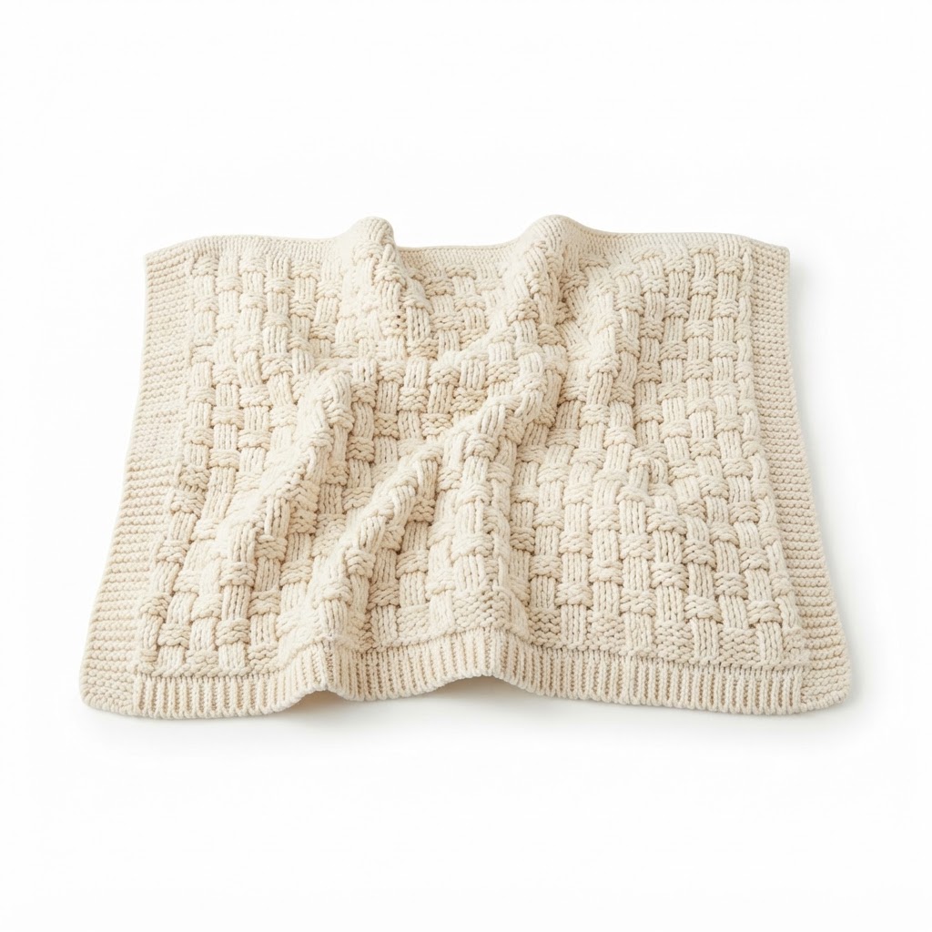 Knitted Soft Cotton Throw Blanket