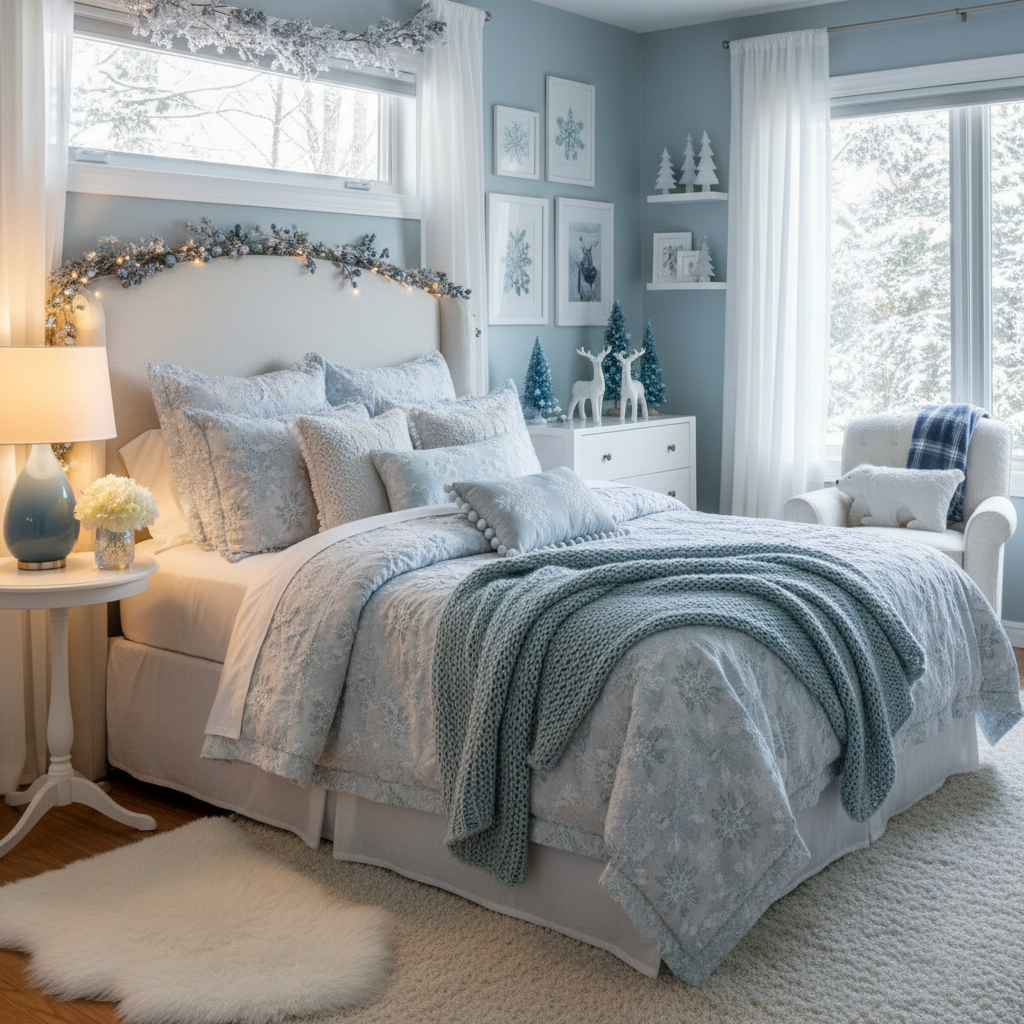 Transitional Winter Child Bedroom (Girl)