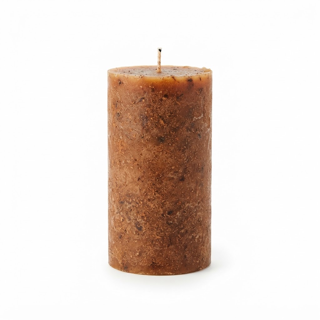 Scented Cinnamon Spice Pillar Candle
