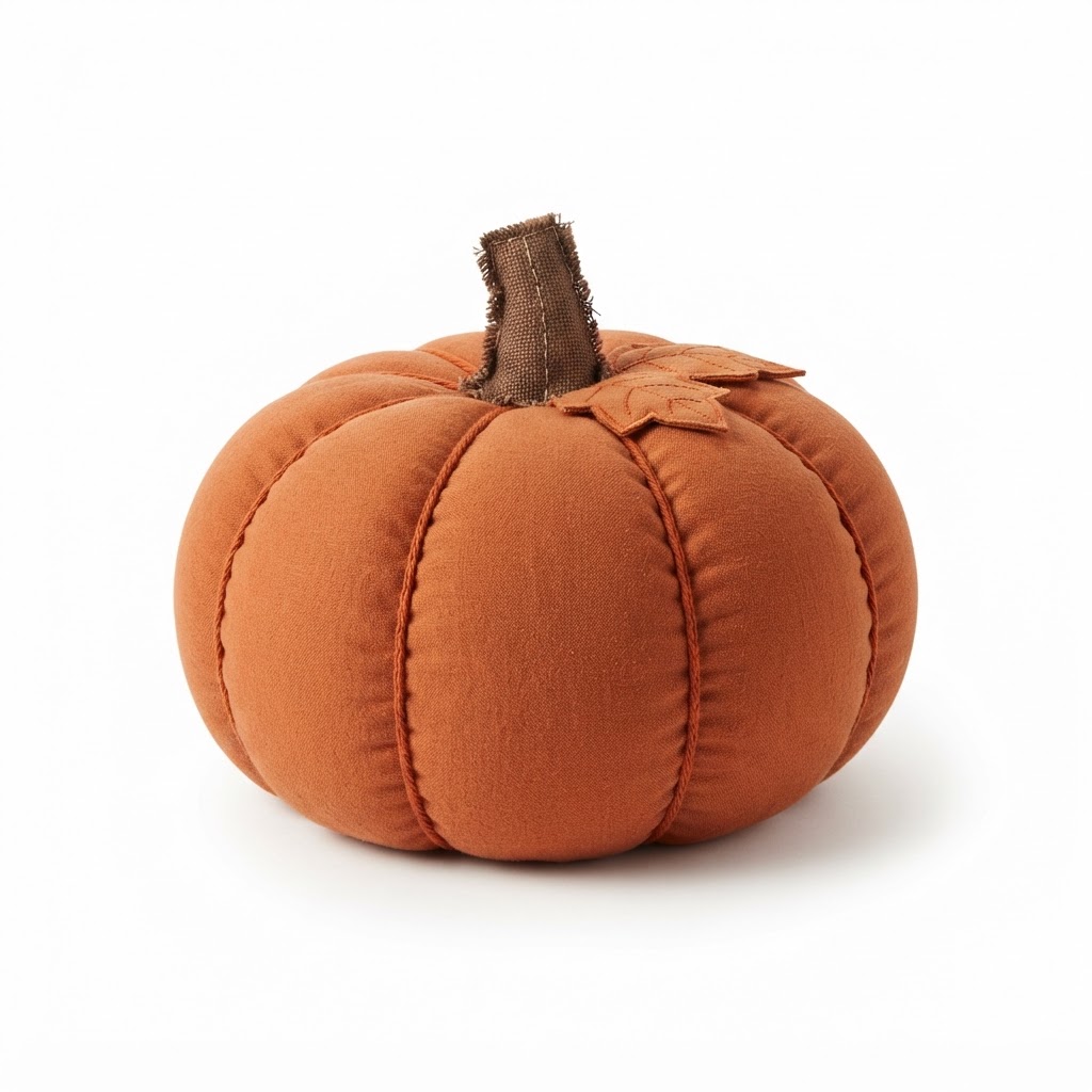 Handmade Pumpkin Shaped Decorative Pillow