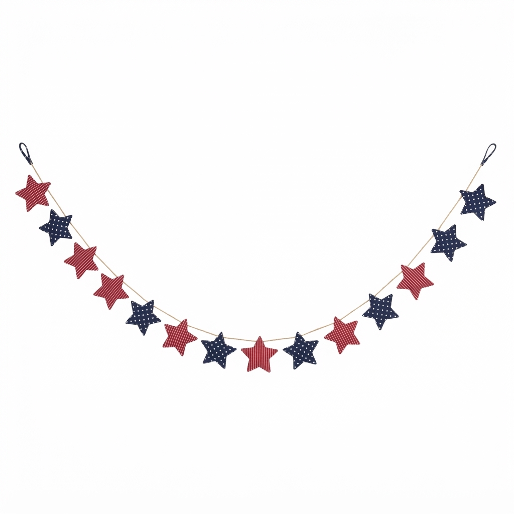 Americana Star Bunting Garland