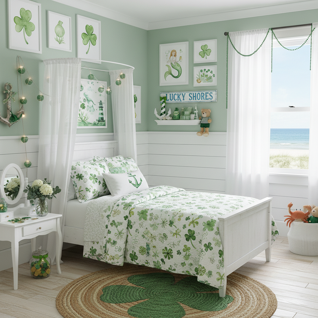 Coastal St. Patrick's Day Child Bedroom (Girl)