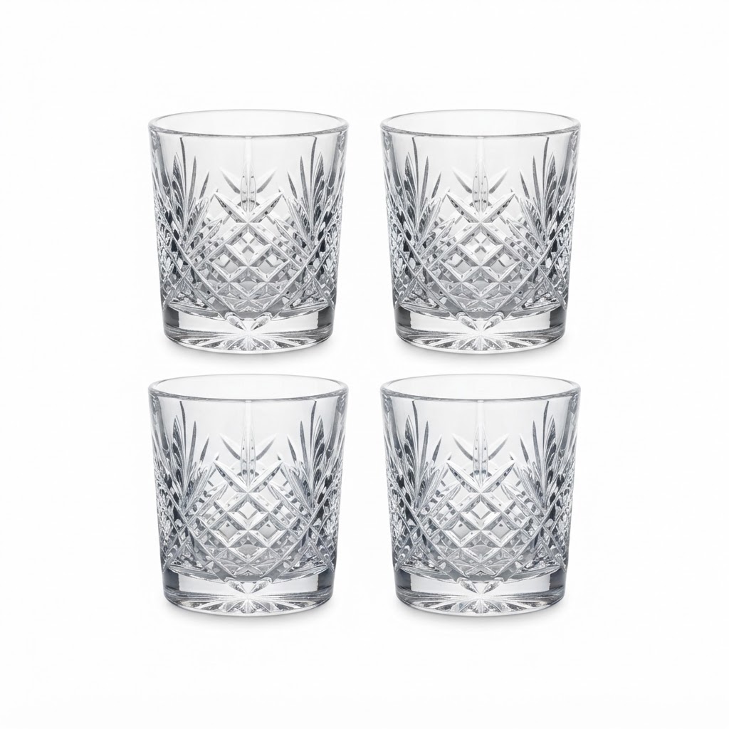 Crystal Cut Glassware Set