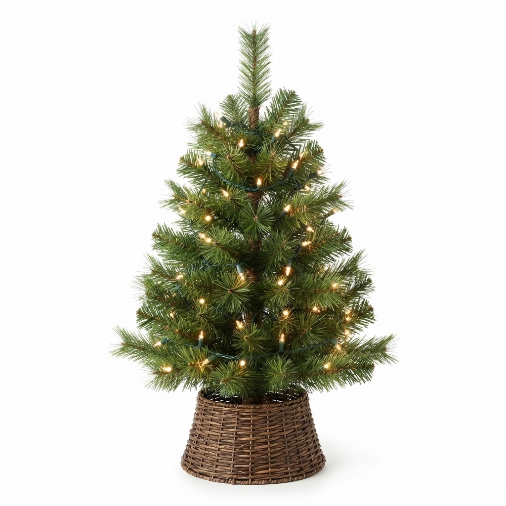 Artificial Pre-lit Tabletop Christmas Tree