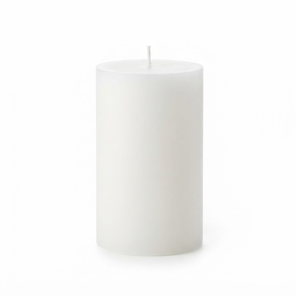 unscented pillar candles