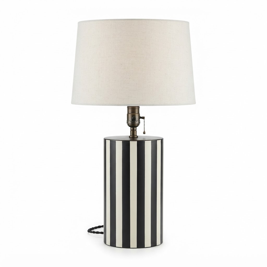 Striped Table Lamp