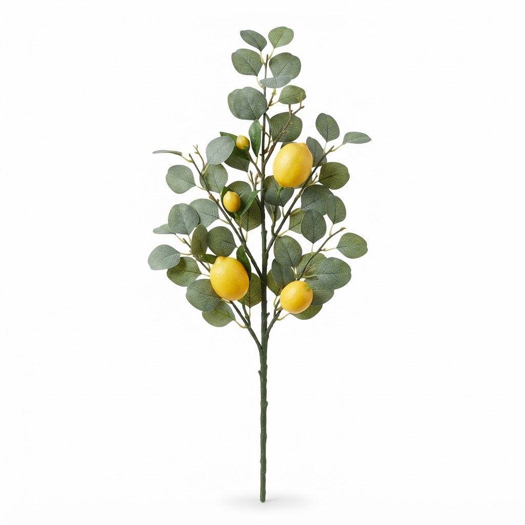 Eucalyptus And Faux Lemon Stem