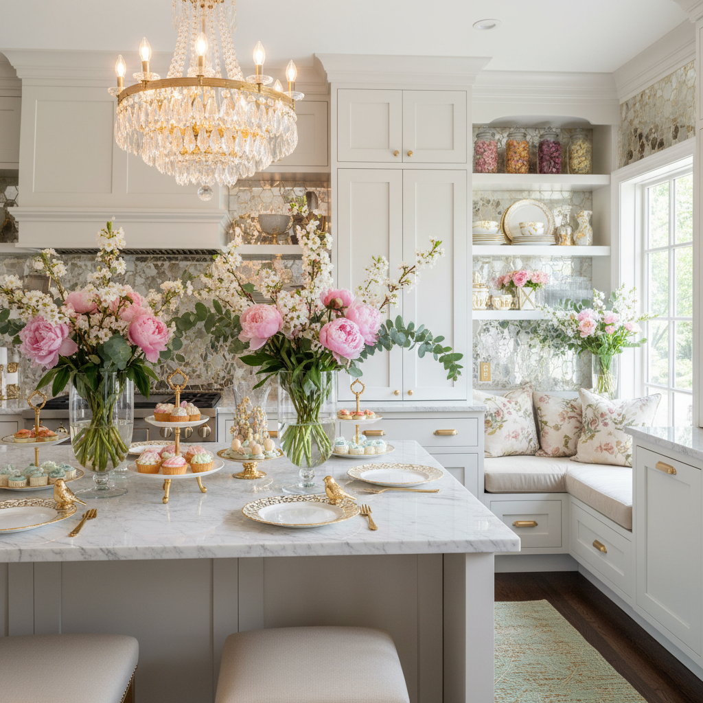 Glam Spring Kitchen