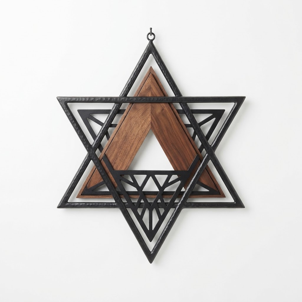 Star of David Abstract Wall Art