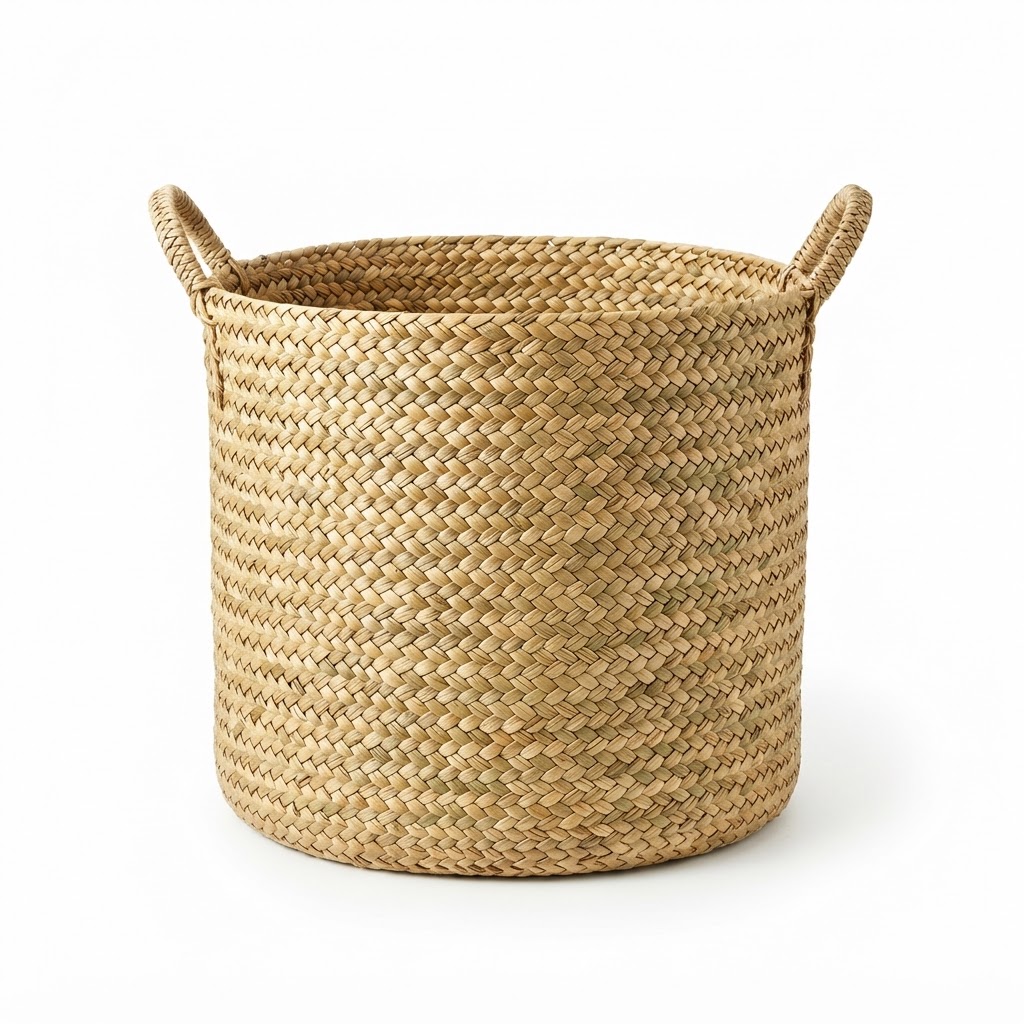 Woven Seagrass Storage Basket